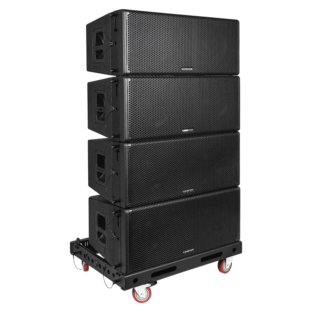 Line array speaker system for large events
